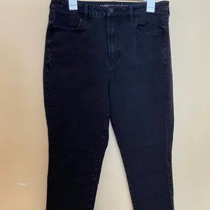 Black American Eagle Jeans, Highest Rise, size 14